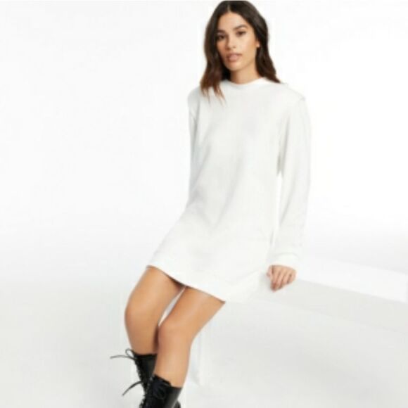CULPOS x INC Long-Sleeve Knit Mini Dress - Picture 1 of 11